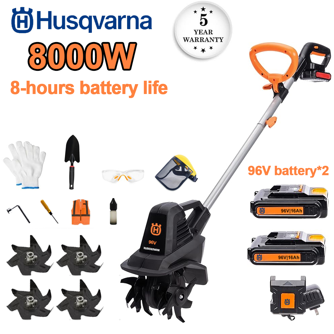 (8 godzin pracy) pług 8000W + bateria litowa 96V * 2 + szybka ładowarka * 1 + łopata * 1 + lemiesz * 4 + różne akcesoria